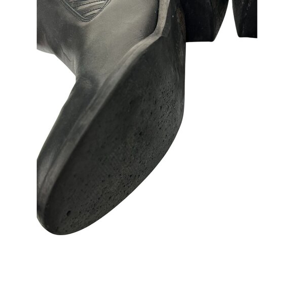 LAVORAZIONE ARTIGIANA Womens Black Leather Chelsea Boots Size 9 Made In Italy - Picture 6 of 12